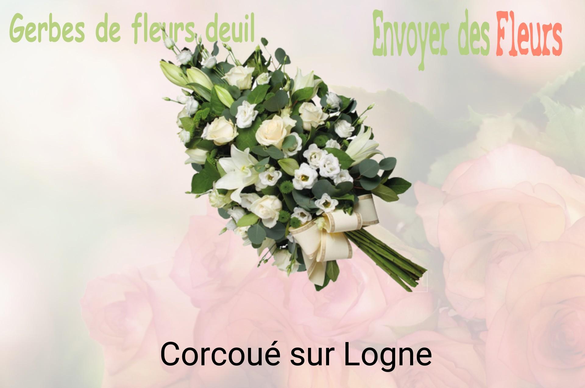 Gerbe de fleurs de deuil livrée à Corcoué-sur-Logne